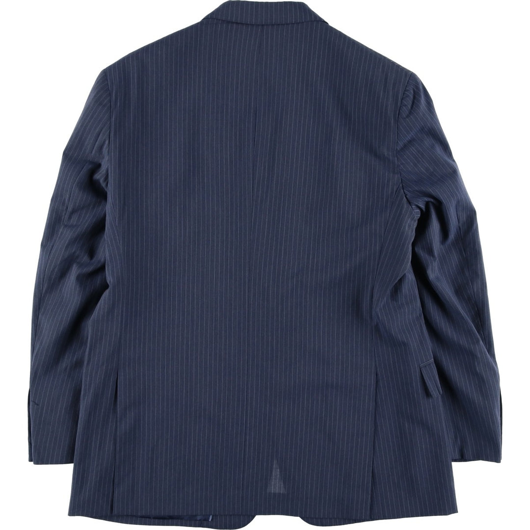 Brooks Brothers Regent BROOKSCOOL Striped Wool Tailored Jacket, Men's Size L wool navy blue type Vintage Second Hand