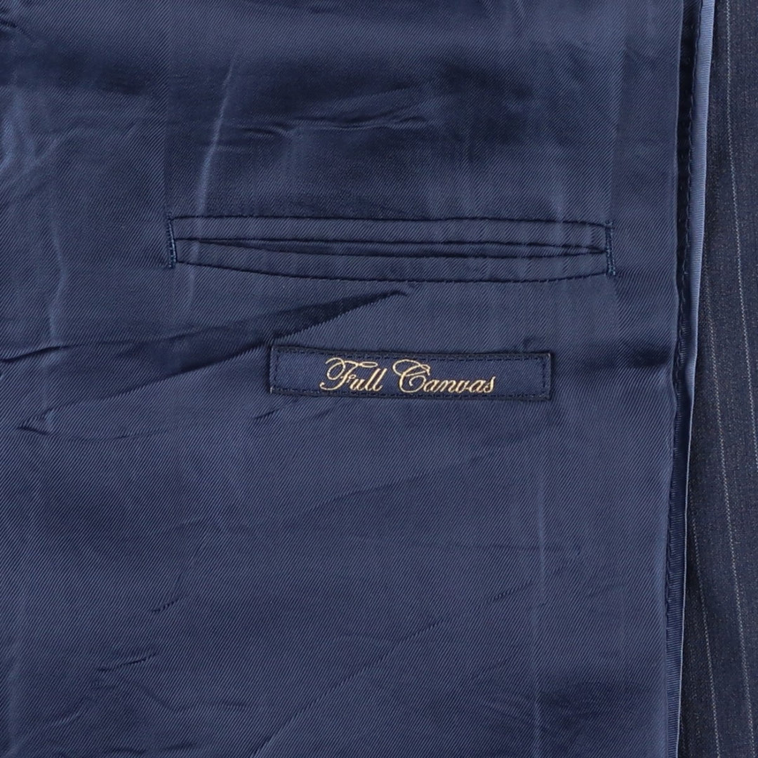 Brooks Brothers Regent BROOKSCOOL Striped Wool Tailored Jacket, Men's Size L wool navy blue type Vintage Second Hand