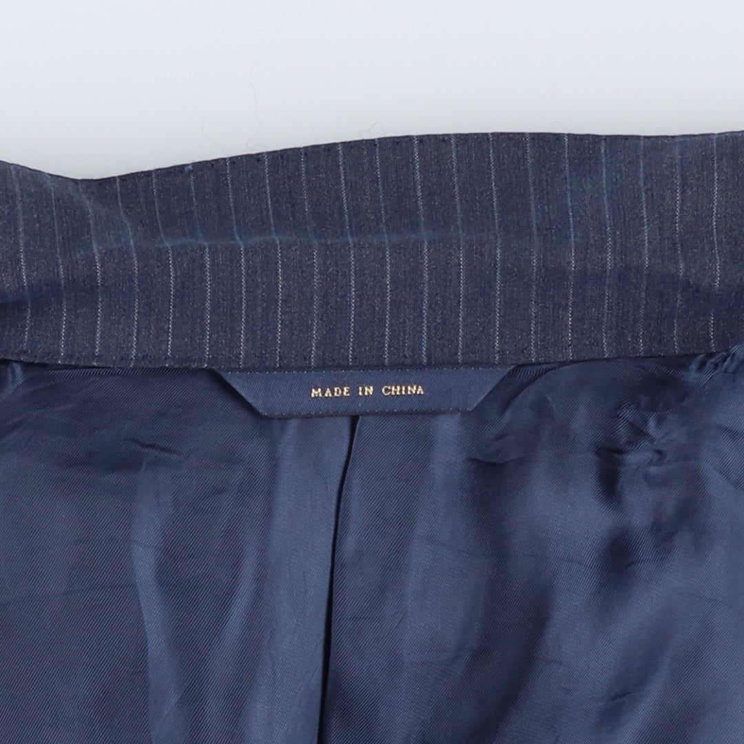 Brooks Brothers Regent BROOKSCOOL Striped Wool Tailored Jacket, Men's Size L wool navy blue type Vintage Second Hand