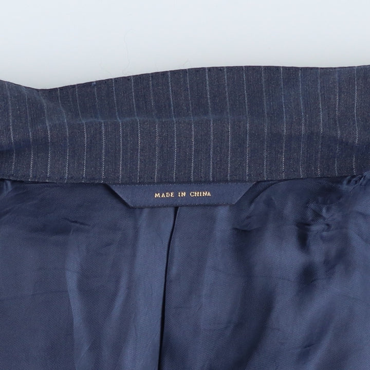 Brooks Brothers Regent BROOKSCOOL Striped Wool Tailored Jacket, Men's Size L wool navy blue type Vintage Second Hand