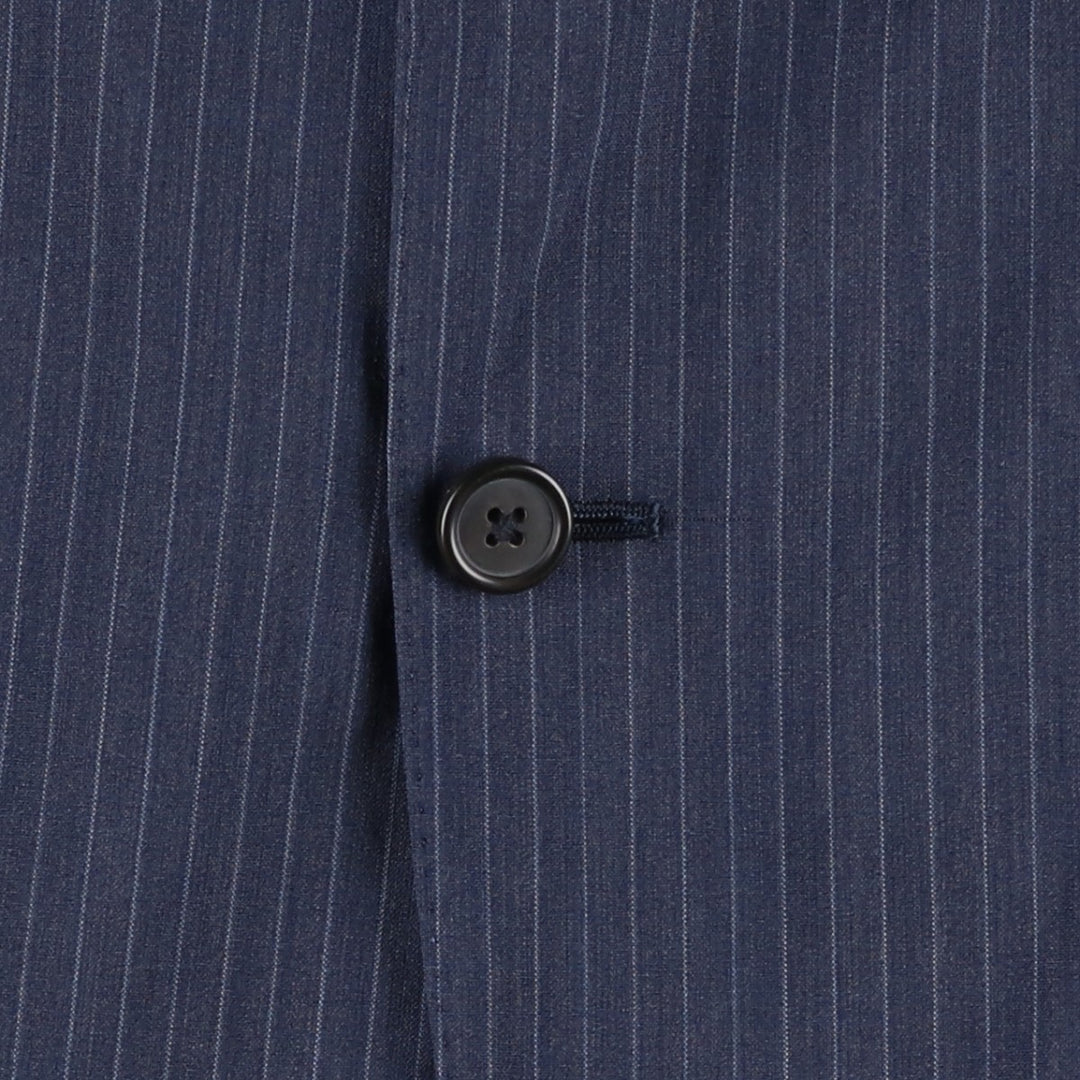 Brooks Brothers Regent BROOKSCOOL Striped Wool Tailored Jacket, Men's Size L wool navy blue type Vintage Second Hand