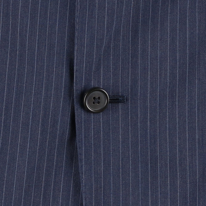 Brooks Brothers Regent BROOKSCOOL Striped Wool Tailored Jacket, Men's Size L wool navy blue type Vintage Second Hand