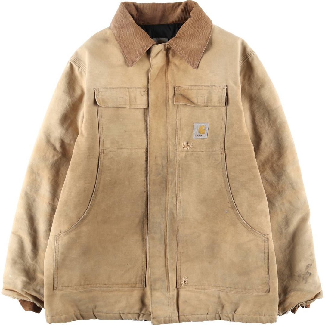 Carhartt Traditional Padded Duck Work Jacket, Men's Size XL unclear beige type brown Vintage Second Hand
