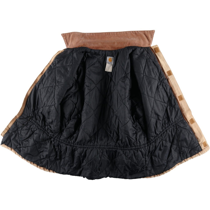 Carhartt Traditional Coat Duck Work Jacket Men's L size unclear Beige type Vintage Second Hand