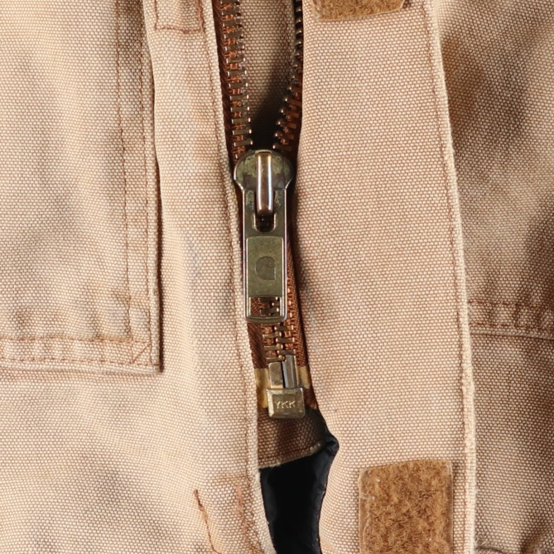 Carhartt Traditional Coat Duck Work Jacket Men's L size unclear Beige type Vintage Second Hand