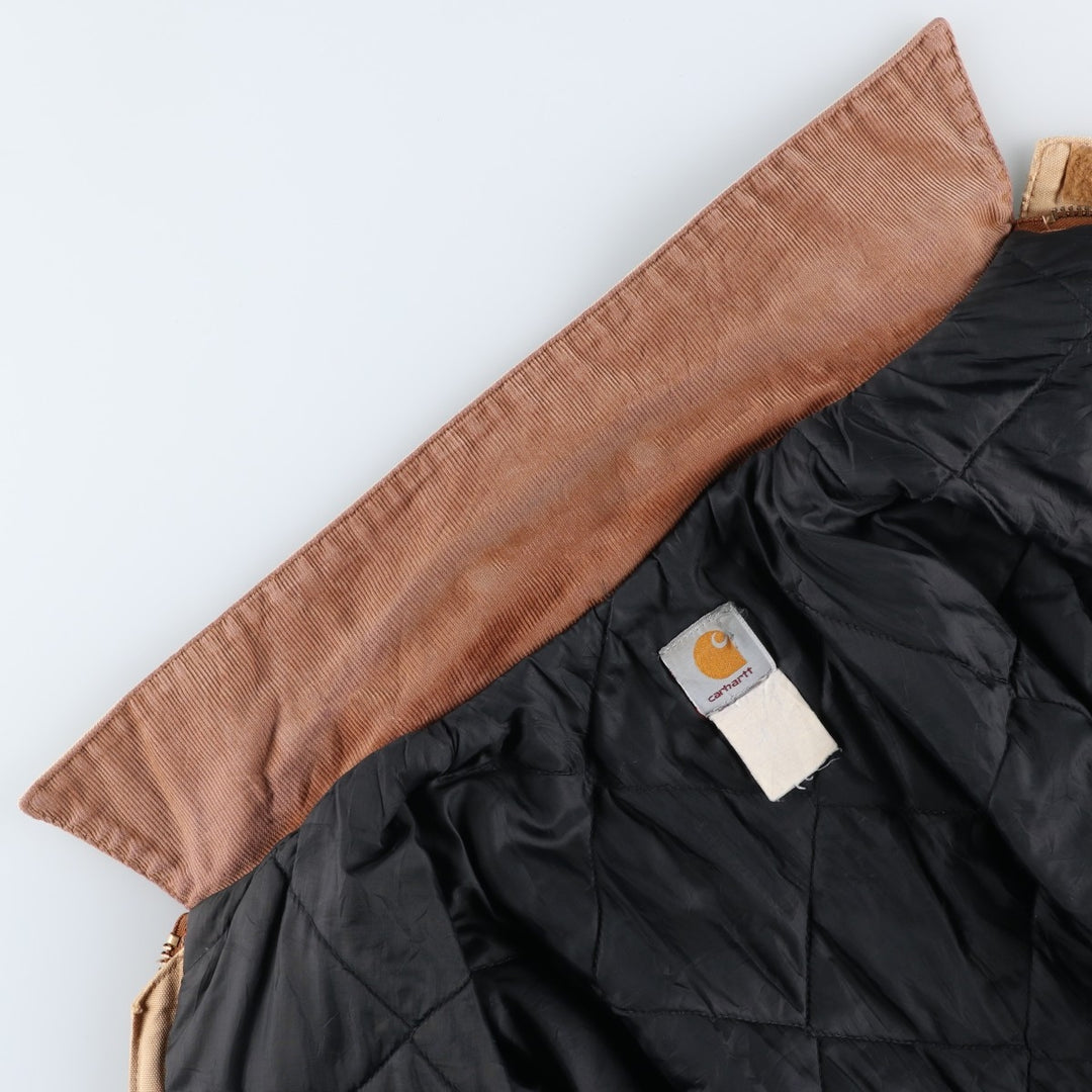 Carhartt Traditional Coat Duck Work Jacket Men's L size unclear Beige type Vintage Second Hand