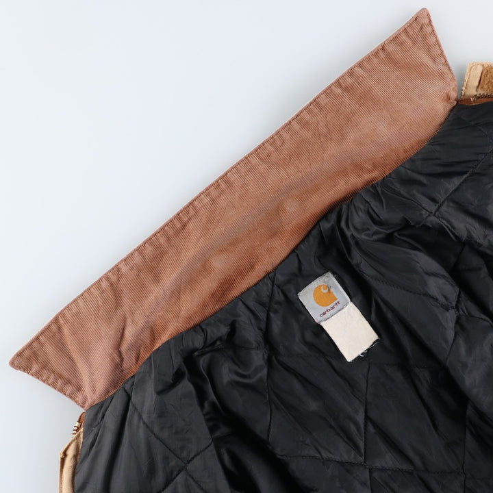 Carhartt Traditional Coat Duck Work Jacket Men's L size unclear Beige type Vintage Second Hand