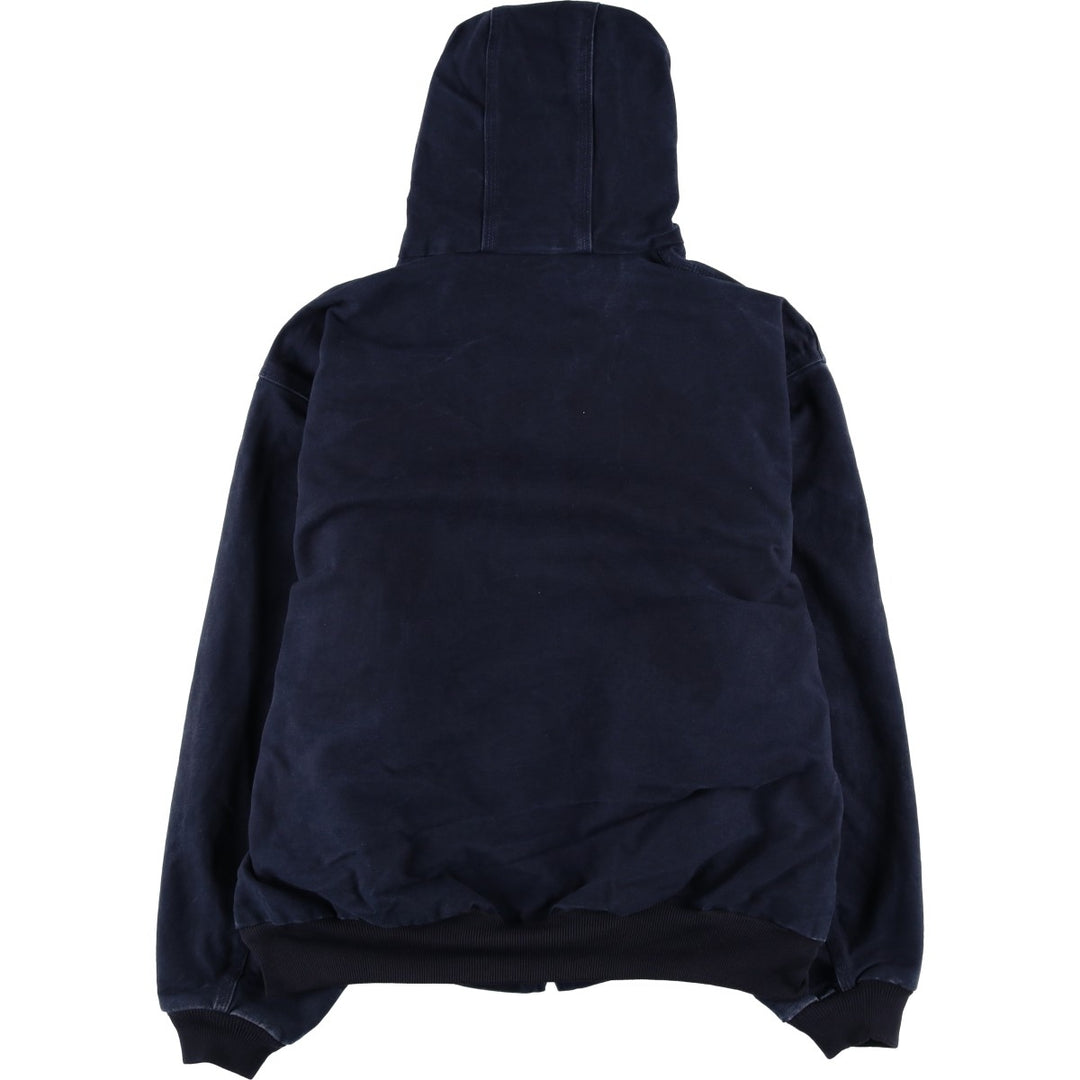 Carhartt Active Jacket Duck Full Zip Parka Made in USA Men's XXL cotton navy blue type Vintage Second Hand