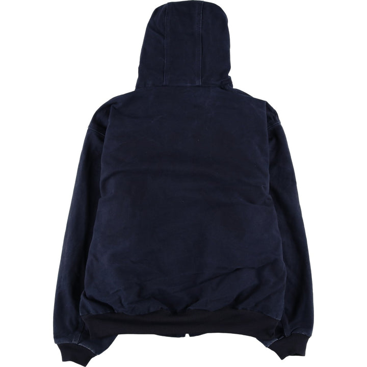 Carhartt Active Jacket Duck Full Zip Parka Made in USA Men's XXL cotton navy blue type Vintage Second Hand
