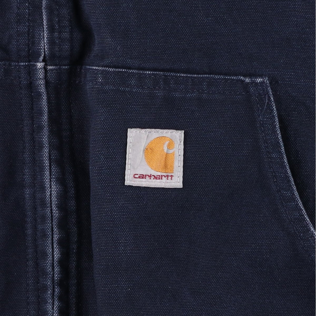 Carhartt Active Jacket Duck Full Zip Parka Made in USA Men's XXL cotton navy blue type Vintage Second Hand