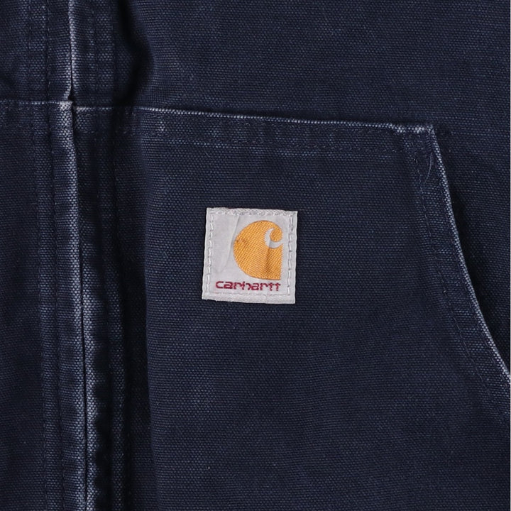 Carhartt Active Jacket Duck Full Zip Parka Made in USA Men's XXL cotton navy blue type Vintage Second Hand
