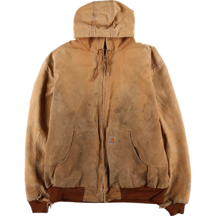 Carhartt Active Jacket Duck Full Zip Parka Made in USA Men's XL cotton Beige type Vintage Second Hand