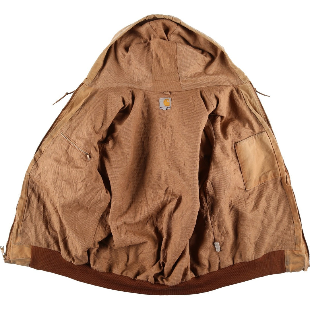 Carhartt Active Jacket Duck Full Zip Parka Made in USA Men's XL cotton Beige type Vintage Second Hand
