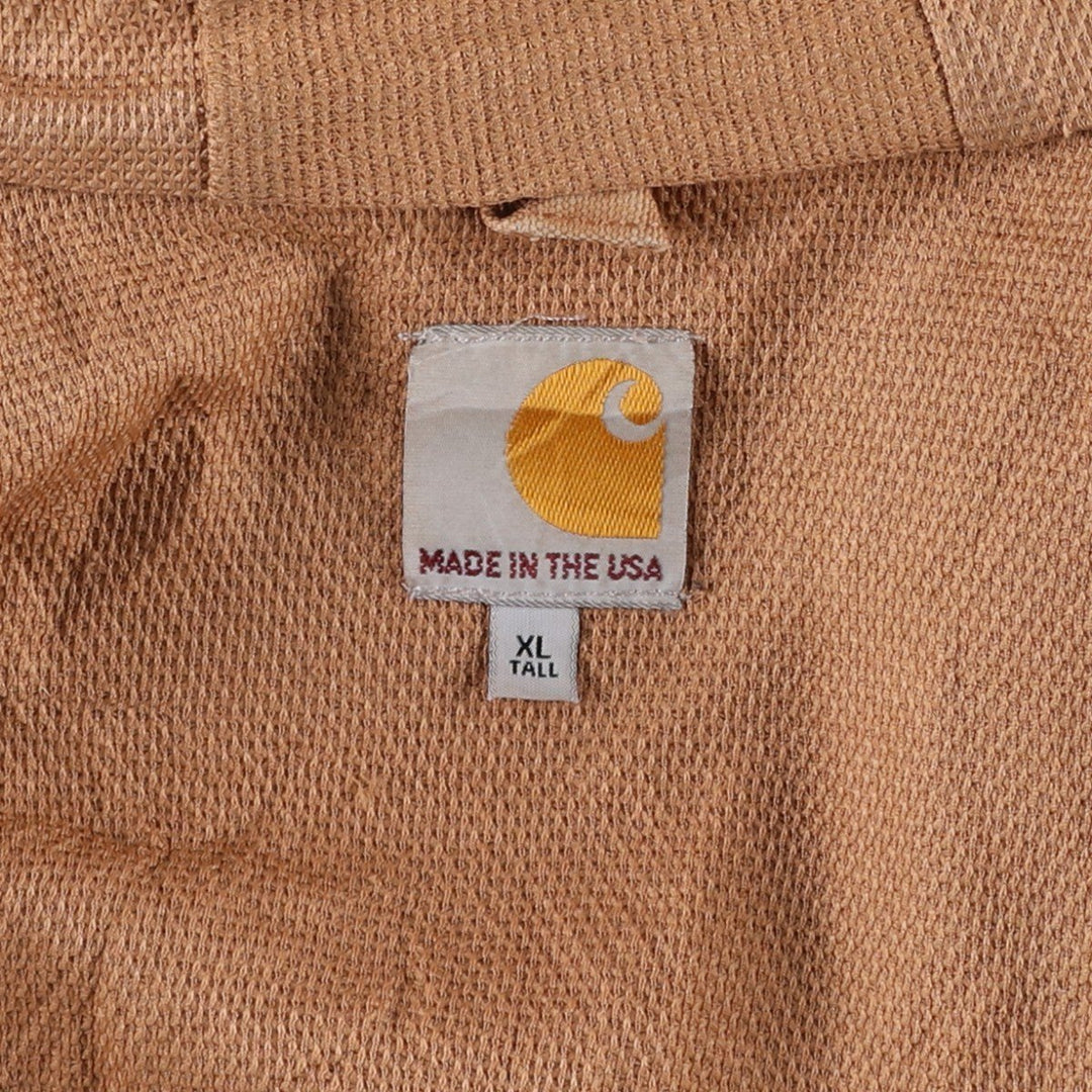 Carhartt Active Jacket Duck Full Zip Parka Made in USA Men's XL cotton Beige type Vintage Second Hand