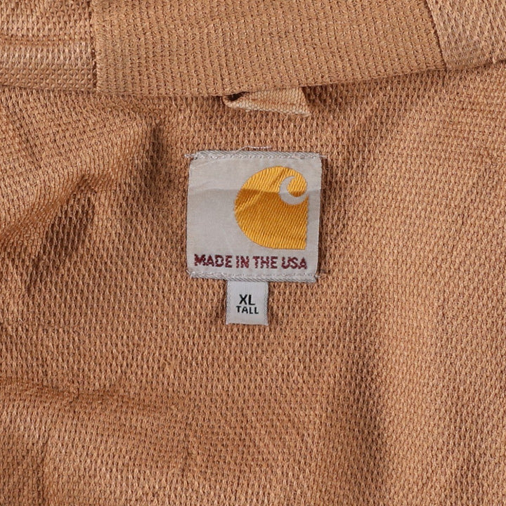 Carhartt Active Jacket Duck Full Zip Parka Made in USA Men's XL cotton Beige type Vintage Second Hand