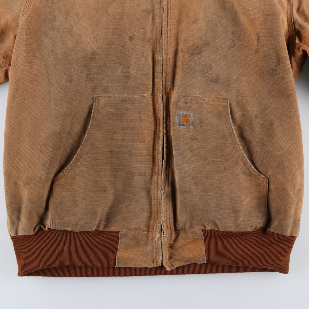 Carhartt Active Jacket Duck Full Zip Parka Made in USA Men's XL cotton Beige type Vintage Second Hand