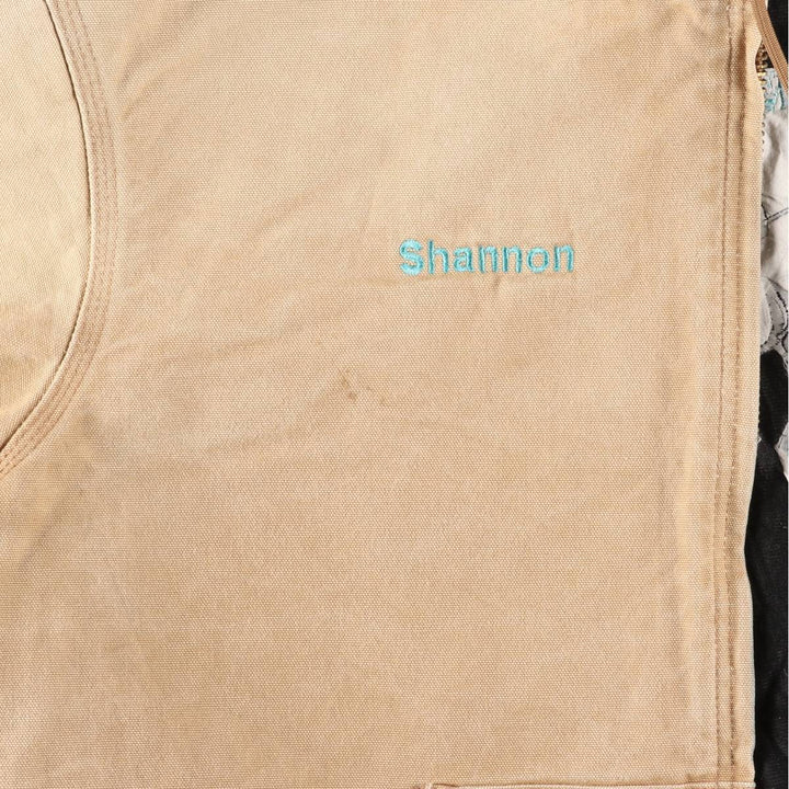 2000'S Carhartt Active Jacket, Padded Duck Full-Zip Hoodie, Made in USA, Men's XL cotton brown type Vintage Second Hand