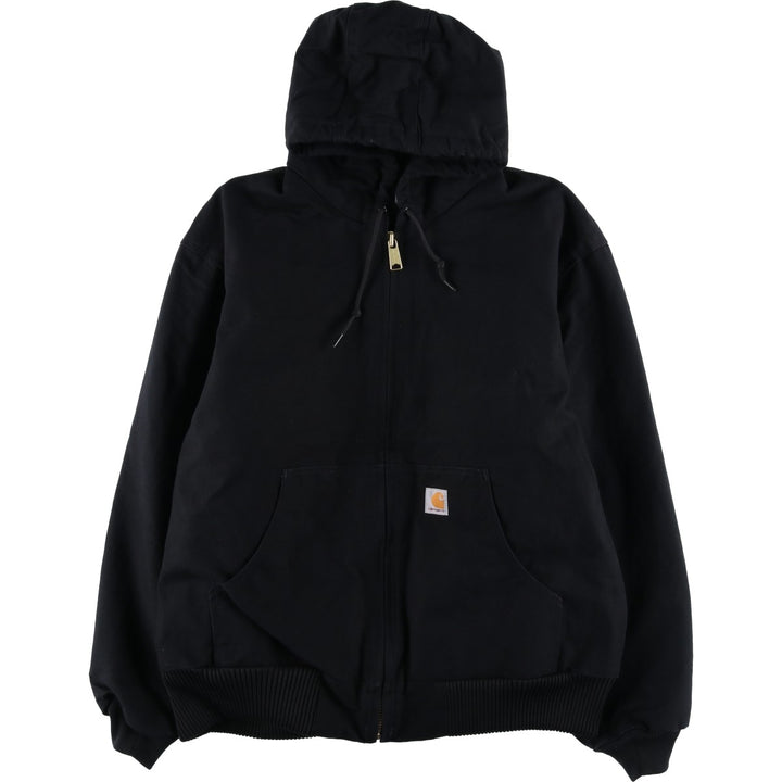 Carhartt Active Jacket, Padded Duck Full Zip Parka, Made in USA, Men's XL cotton black type Vintage Second Hand