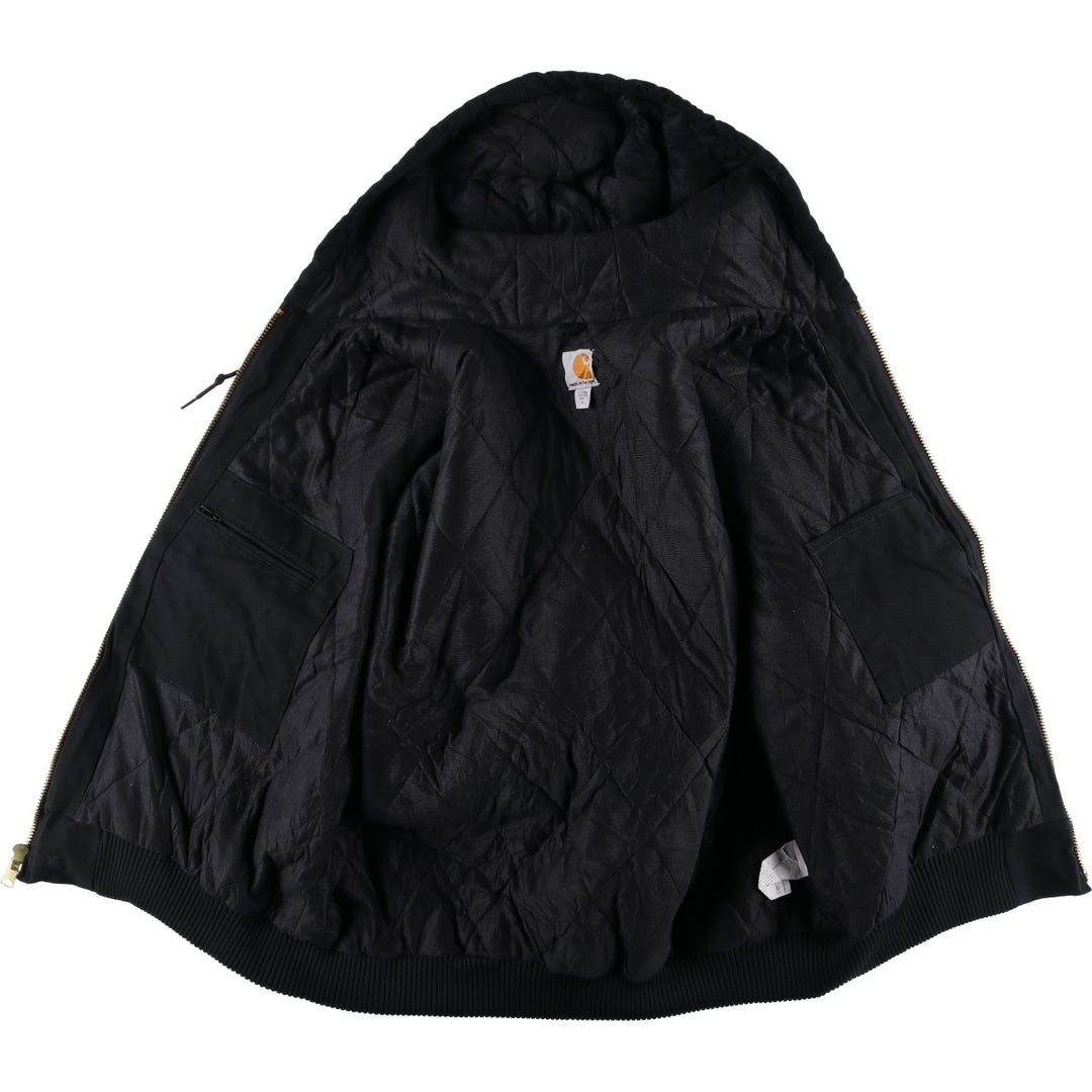 Carhartt Active Jacket, Padded Duck Full Zip Parka, Made in USA, Men's XL cotton black type Vintage Second Hand