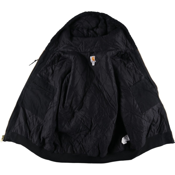 Carhartt Active Jacket, Padded Duck Full Zip Parka, Made in USA, Men's XL cotton black type Vintage Second Hand
