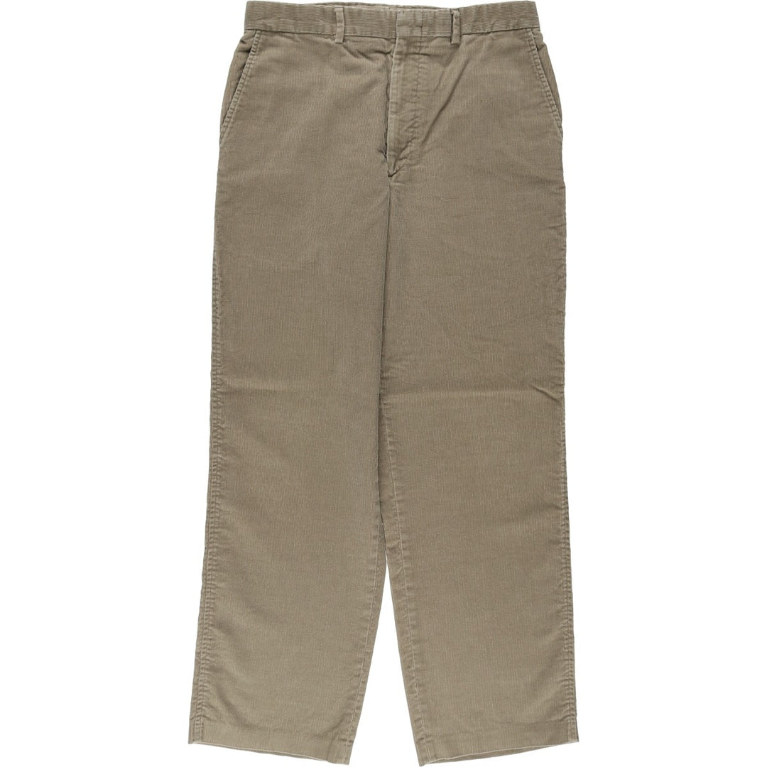Vintage 80s-90'S LANDS' END corduroy pants, made in the USA, men's size W31. cotton Beige type Vintage Second Hand