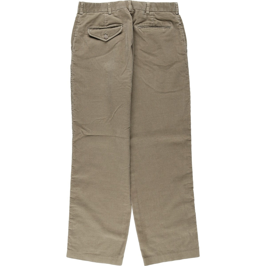 Vintage 80s-90'S LANDS' END corduroy pants, made in the USA, men's size W31. cotton Beige type Vintage Second Hand
