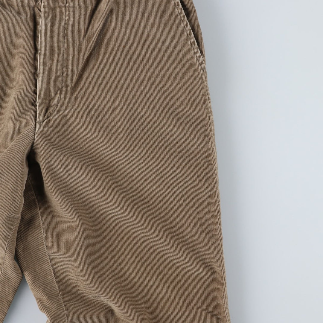 Vintage 80s-90'S LANDS' END corduroy pants, made in the USA, men's size W31. cotton Beige type Vintage Second Hand