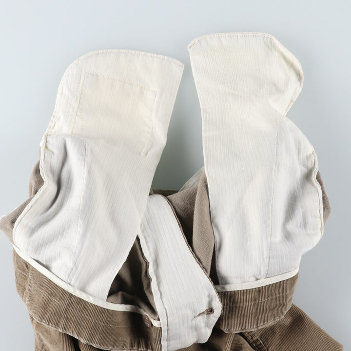 Vintage 80s-90'S LANDS' END corduroy pants, made in the USA, men's size W31. cotton Beige type Vintage Second Hand