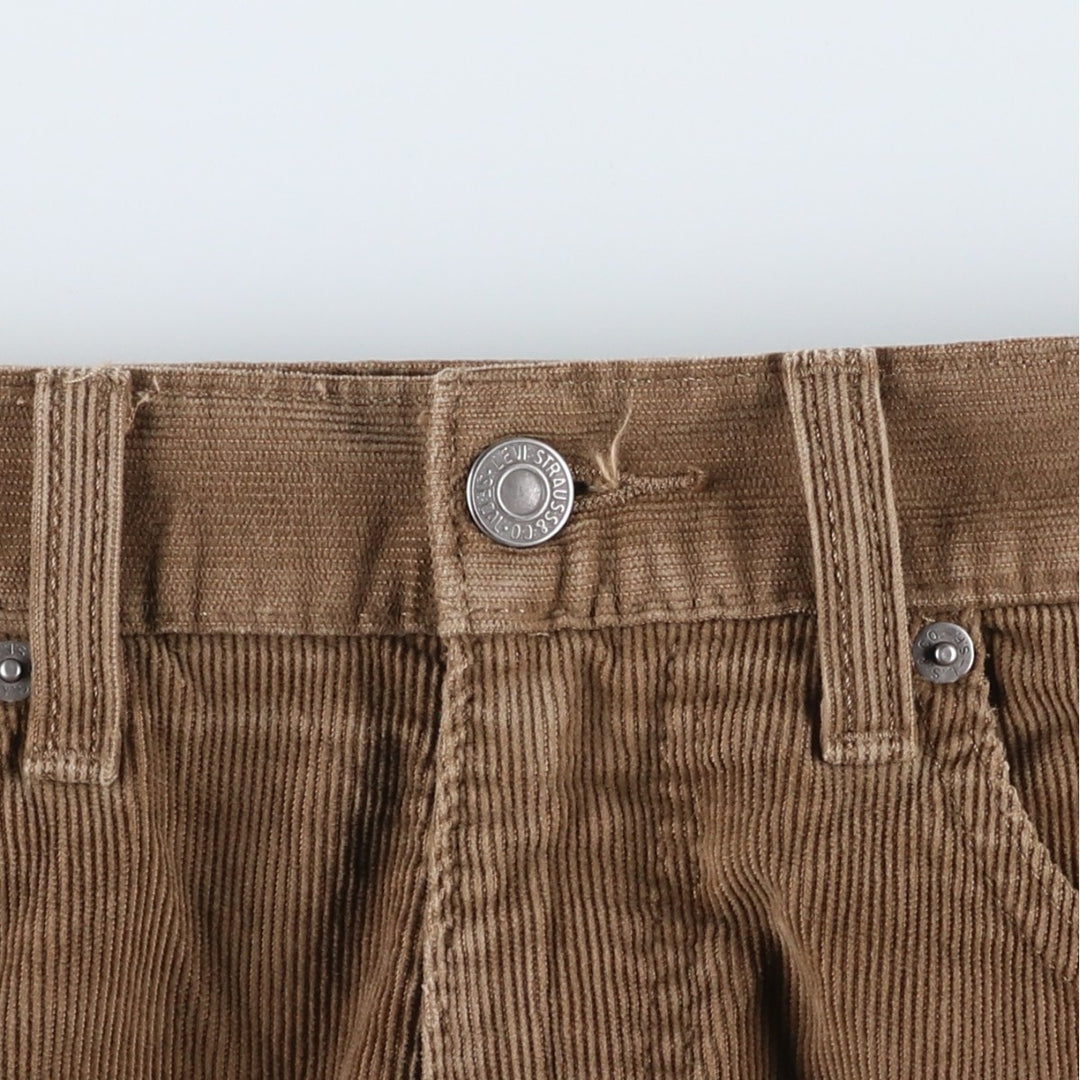 Levi's 505 Corduroy Pants, Men's, Size W34 cotton beige type brown Vintage Second Hand