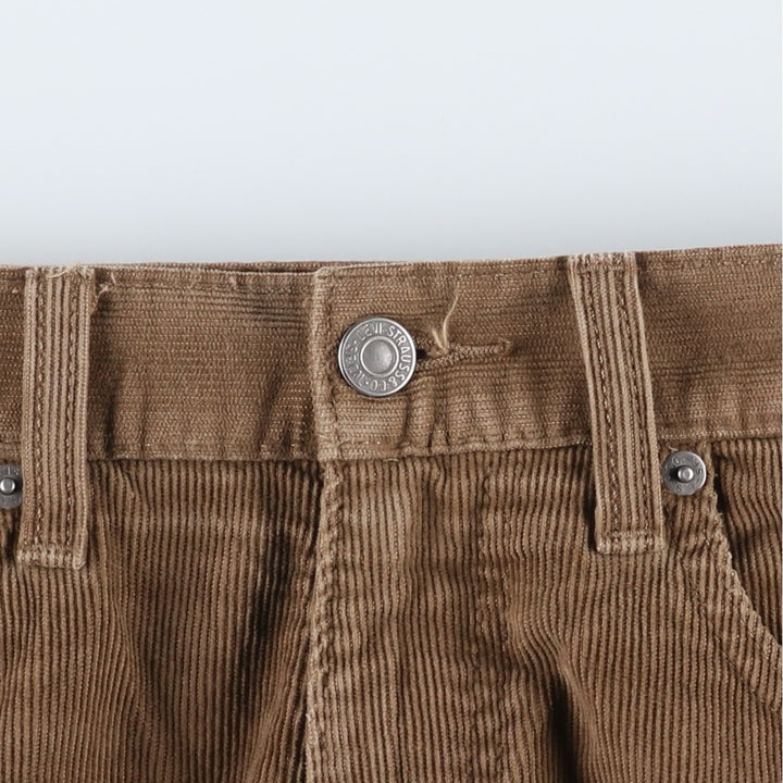 Levi's 505 Corduroy Pants, Men's, Size W34 cotton beige type brown Vintage Second Hand