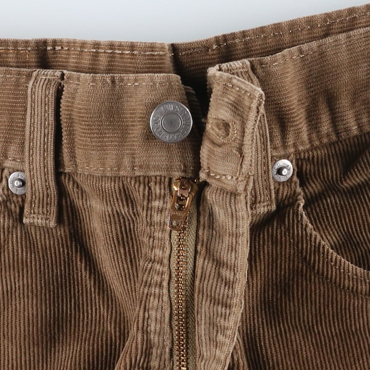 Levi's 505 Corduroy Pants, Men's, Size W34 cotton beige type brown Vintage Second Hand