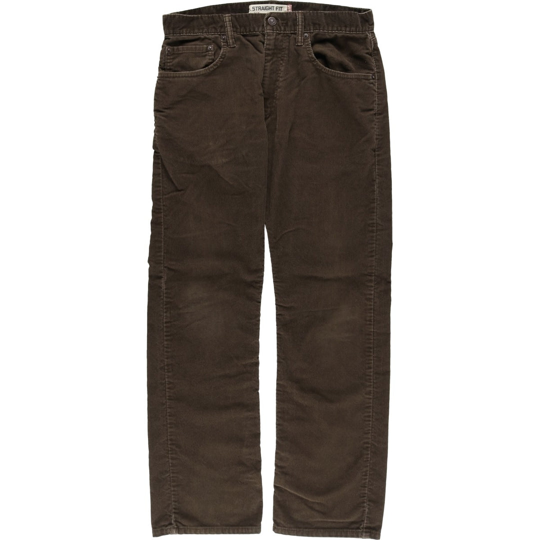 Levi's 505 Straight Fit Corduroy Pants, Men's, Size W32 cotton brown type Vintage Second Hand