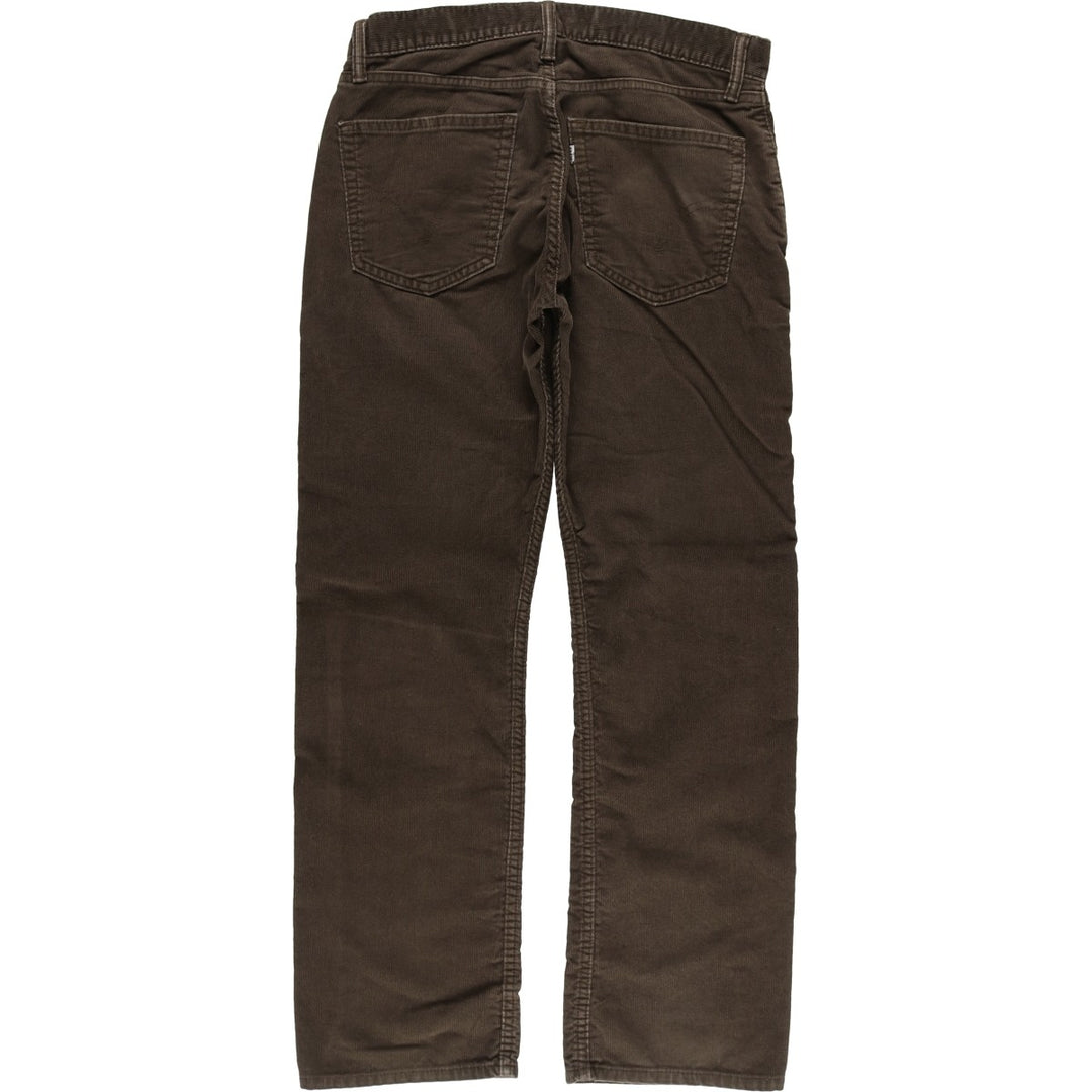 Levi's 505 Straight Fit Corduroy Pants, Men's, Size W32 cotton brown type Vintage Second Hand