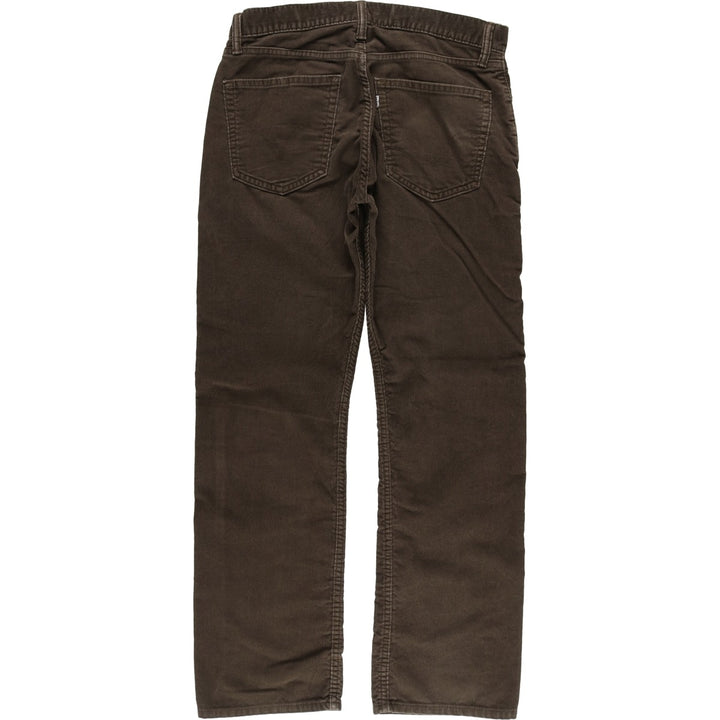 Levi's 505 Straight Fit Corduroy Pants, Men's, Size W32 cotton brown type Vintage Second Hand
