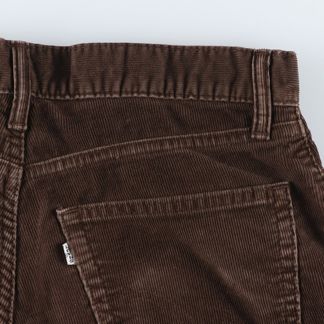 Levi's 505 Straight Fit Corduroy Pants, Men's, Size W32 cotton brown type Vintage Second Hand