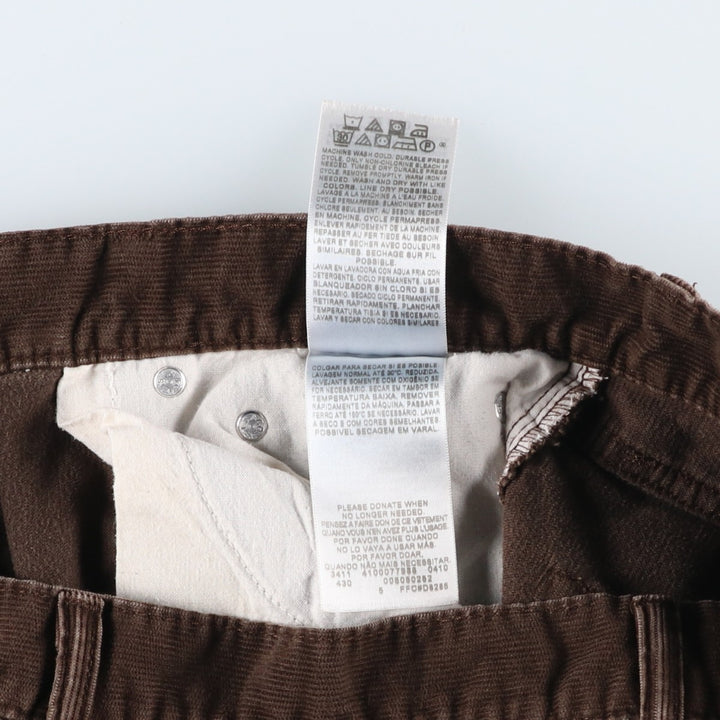 Levi's 505 Straight Fit Corduroy Pants, Men's, Size W32 cotton brown type Vintage Second Hand