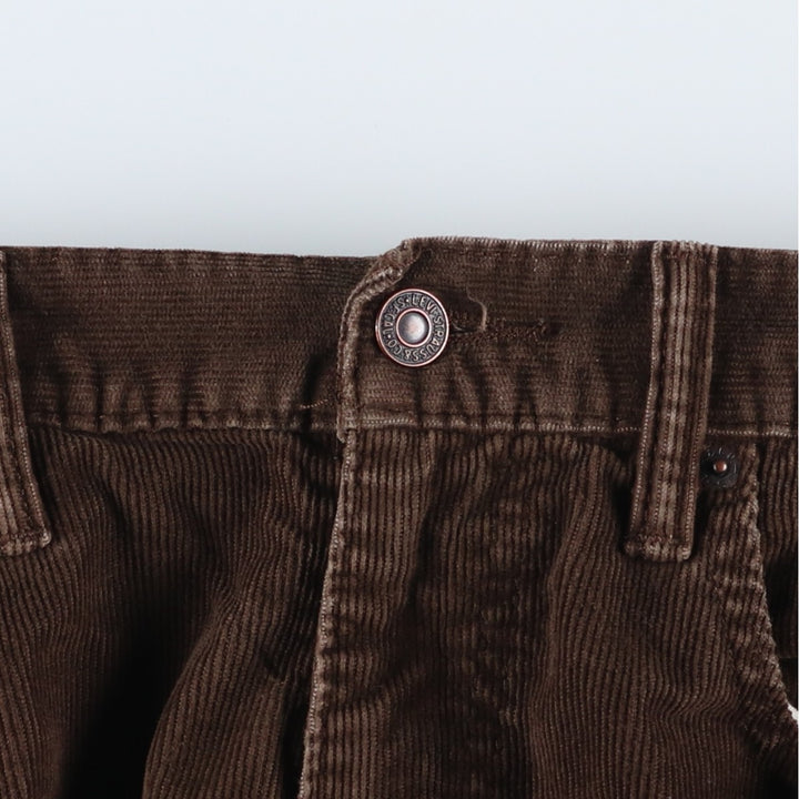 Levi's 505 Straight Fit Corduroy Pants, Men's, Size W32 cotton brown type Vintage Second Hand