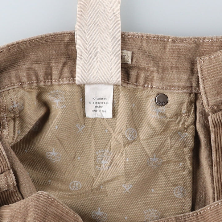 Patagonia 55920FA19 Corduroy Pants, Men's, Size 34 (approx.) cotton Beige type Vintage Second Hand