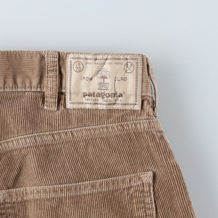 Patagonia 55920FA19 Corduroy Pants, Men's, Size 34 (approx.) cotton Beige type Vintage Second Hand