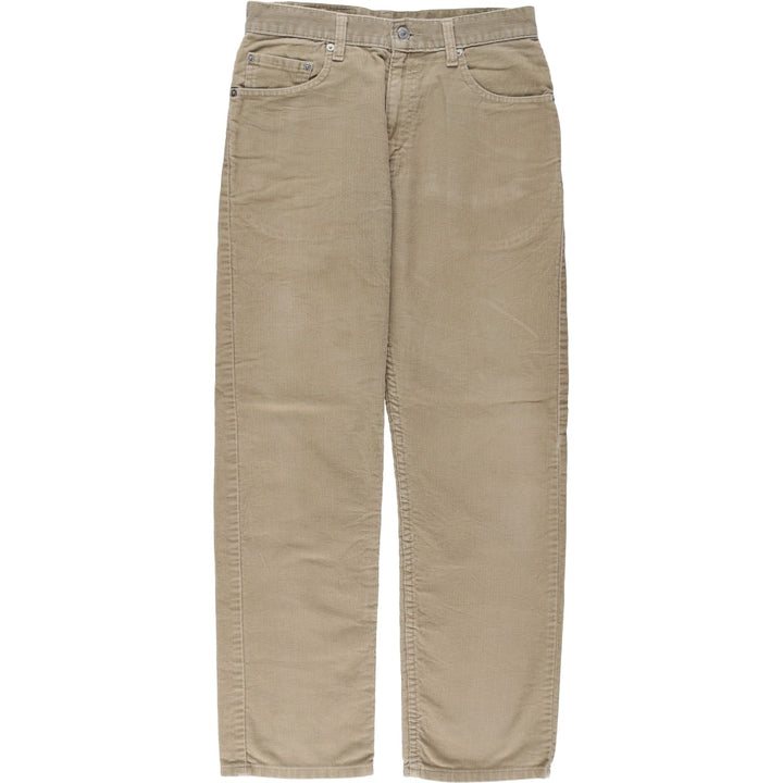 2000'S Levi's 505 Regular Fit Straight Leg Corduroy Pants, Men's, Size W30 cotton Beige type Vintage Second Hand
