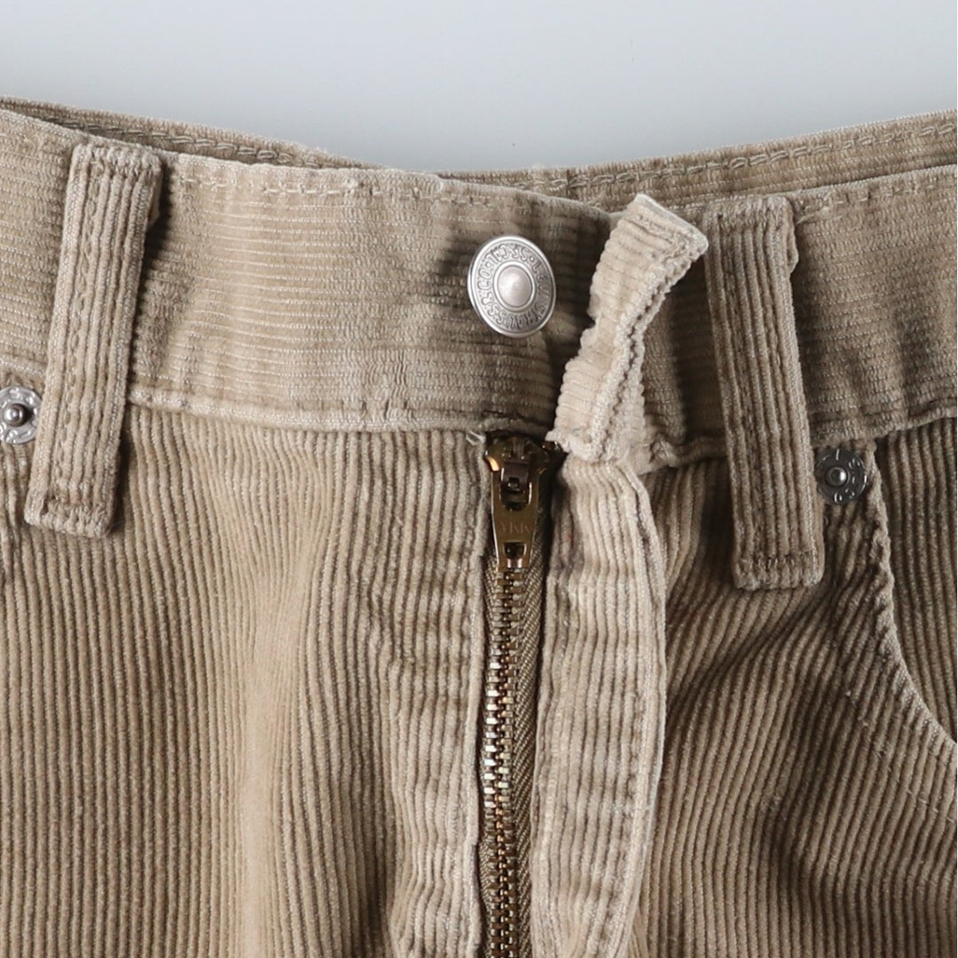 2000'S Levi's 505 Regular Fit Straight Leg Corduroy Pants, Men's, Size W30 cotton Beige type Vintage Second Hand