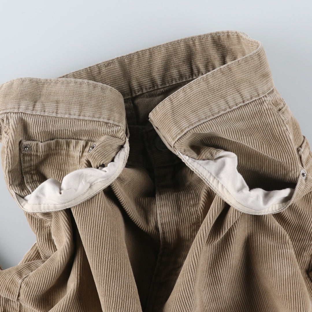 2000'S Levi's 505 Regular Fit Straight Leg Corduroy Pants, Men's, Size W30 cotton Beige type Vintage Second Hand