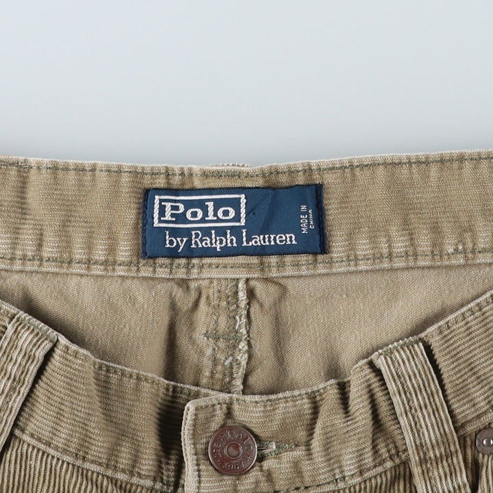 Ralph Lauren POLO by Ralph Lauren Corduroy Pants Men's W31 cotton Khaki type beige Vintage Second Hand