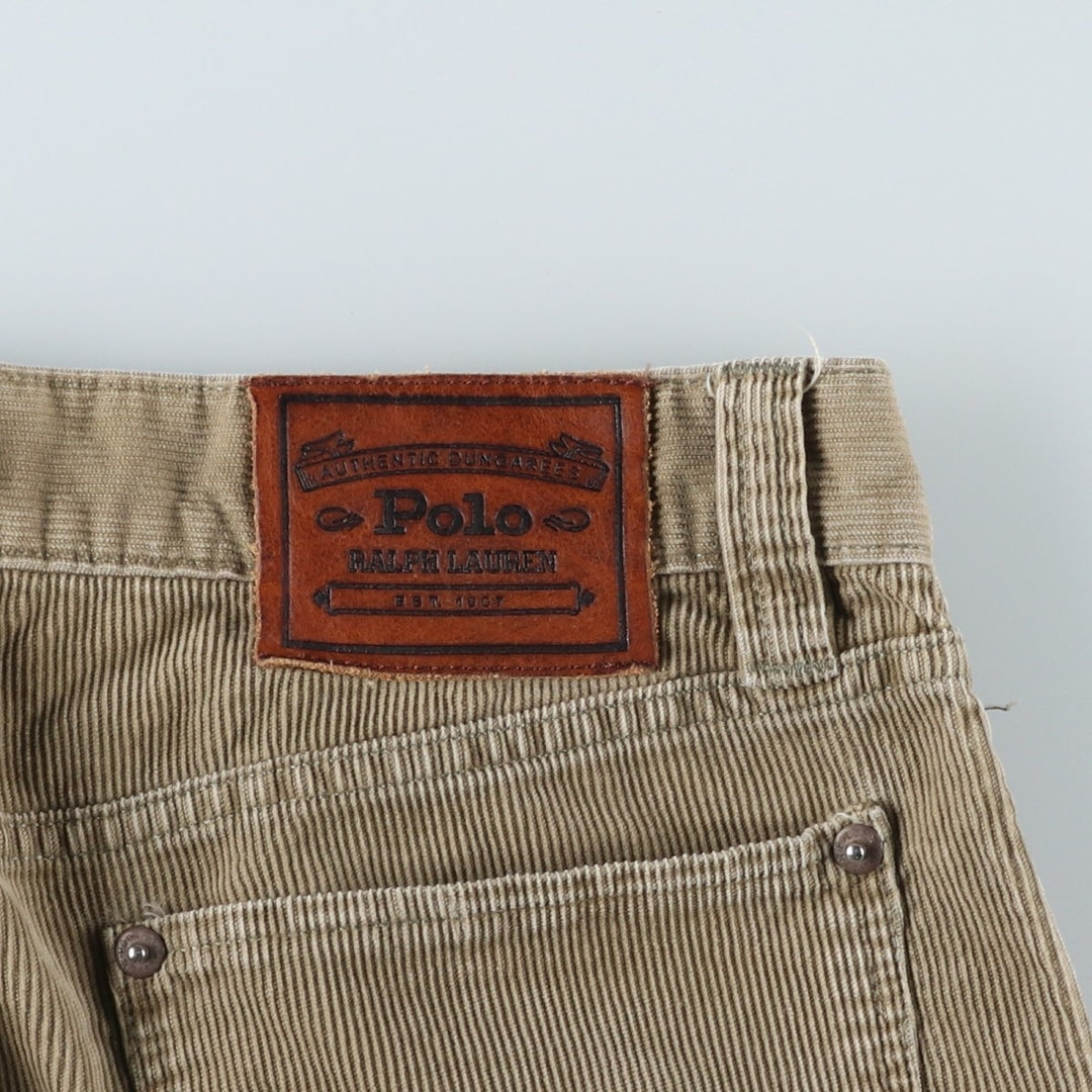 Ralph Lauren POLO by Ralph Lauren Corduroy Pants Men's W31 cotton Khaki type beige Vintage Second Hand