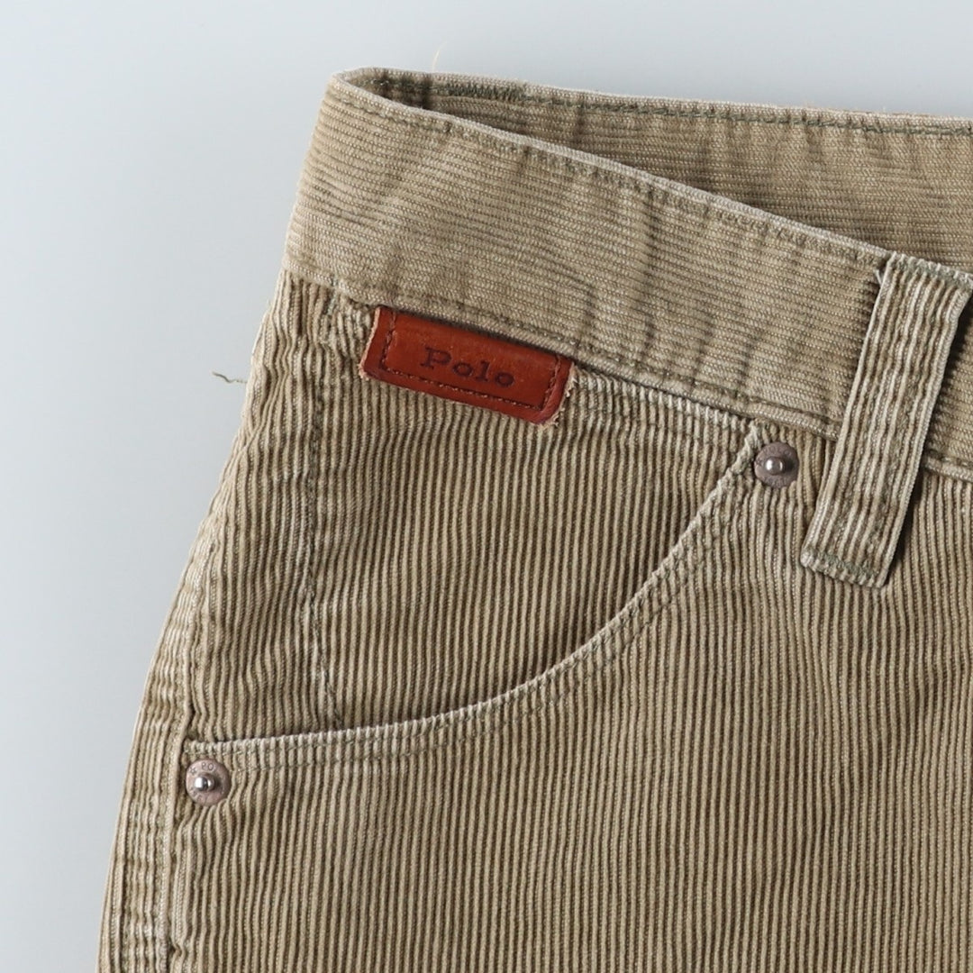 Ralph Lauren POLO by Ralph Lauren Corduroy Pants Men's W31 cotton Khaki type beige Vintage Second Hand