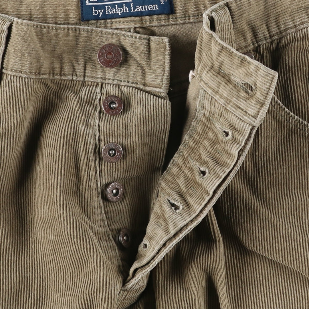 Ralph Lauren POLO by Ralph Lauren Corduroy Pants Men's W31 cotton Khaki type beige Vintage Second Hand