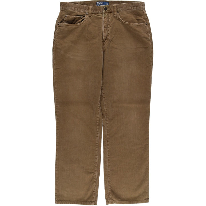 Ralph Lauren POLO by Ralph Lauren Corduroy Pants Men's W34 cotton Khaki type brown Vintage Second Hand