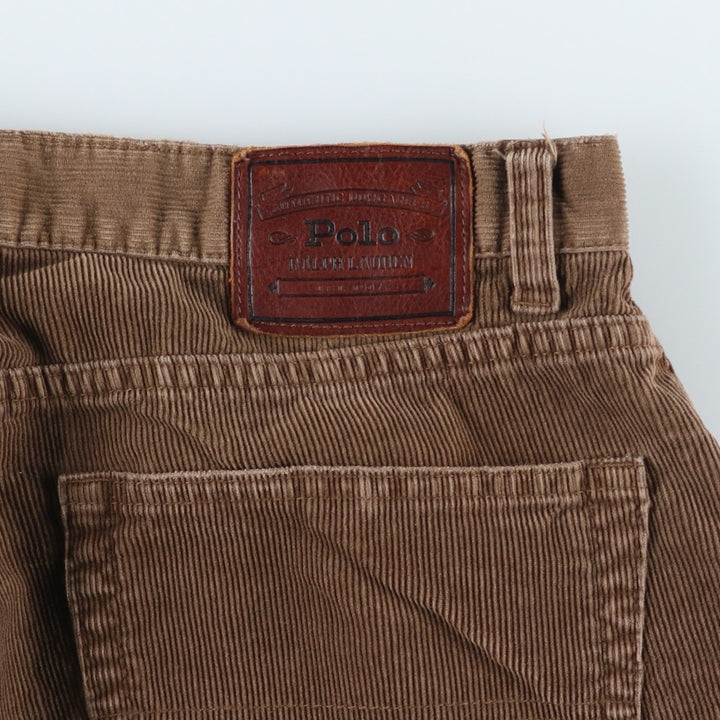 Ralph Lauren POLO by Ralph Lauren Corduroy Pants Men's W34 cotton Khaki type brown Vintage Second Hand