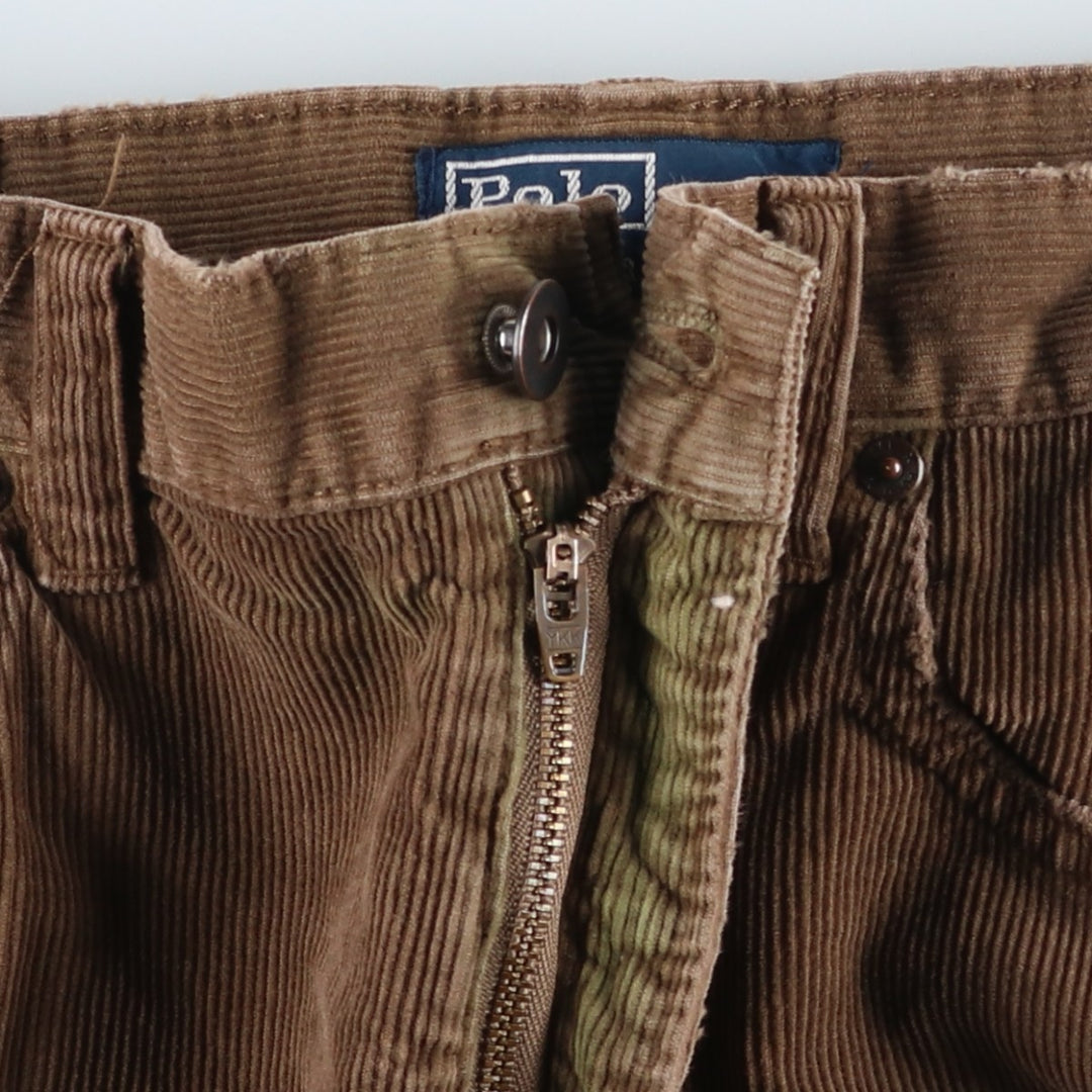 Ralph Lauren POLO by Ralph Lauren Corduroy Pants Men's W34 cotton Khaki type brown Vintage Second Hand