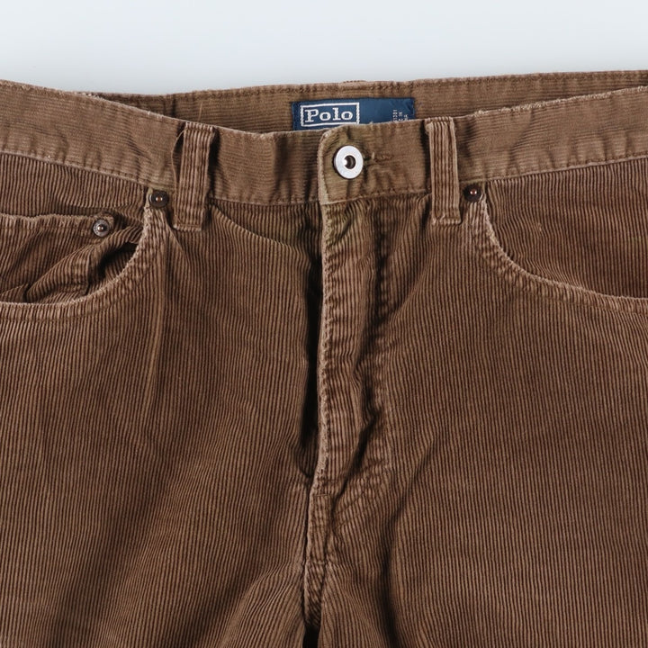 Ralph Lauren POLO by Ralph Lauren Corduroy Pants Men's W34 cotton Khaki type brown Vintage Second Hand